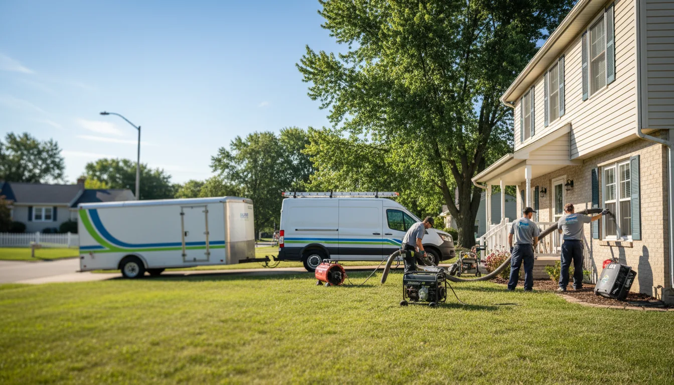 Flooded Basement Restoration And Cleanup With Repair in Commerce Township, MI near me